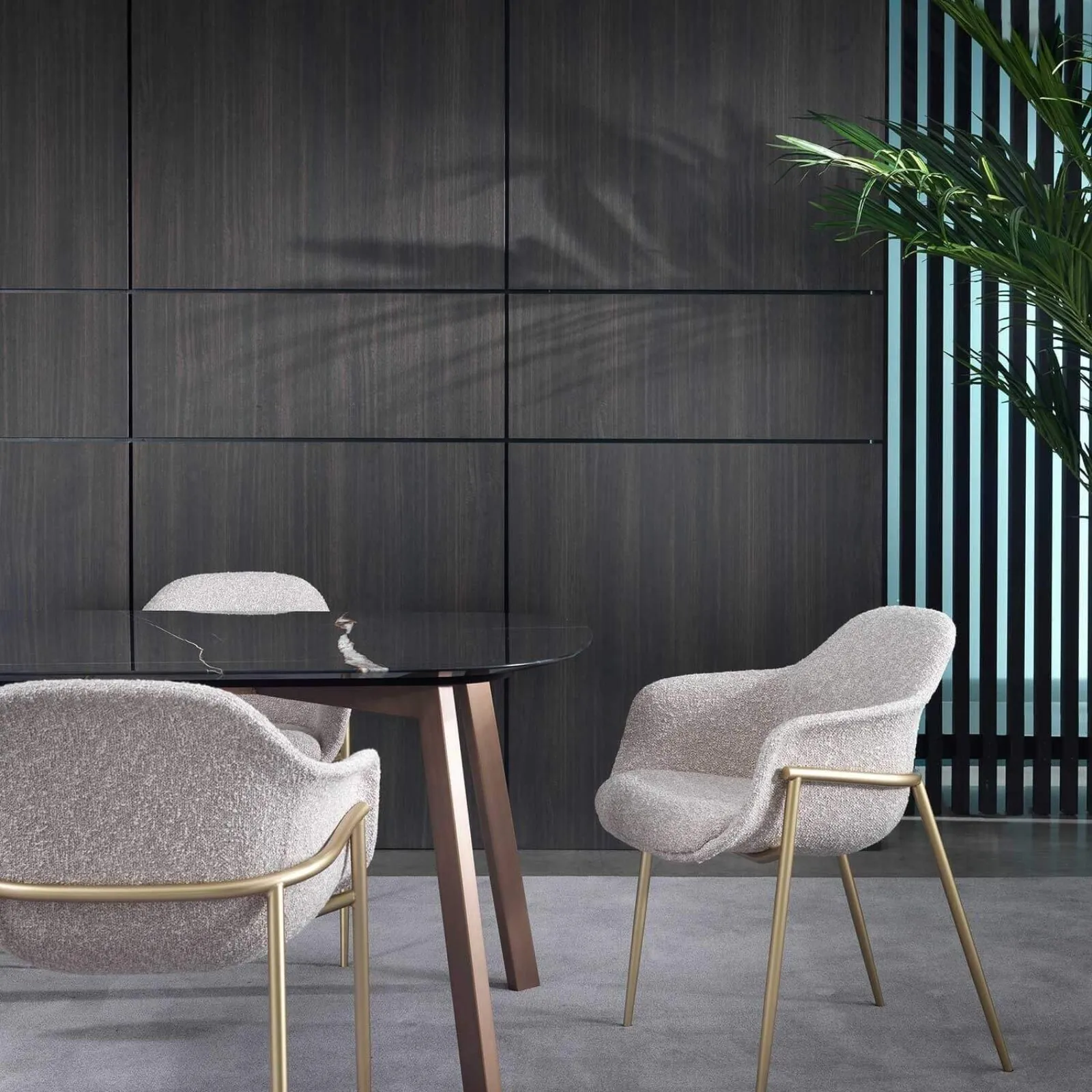 Lomacasa Marelli Chia Metal Base Chair Gallery 1-8