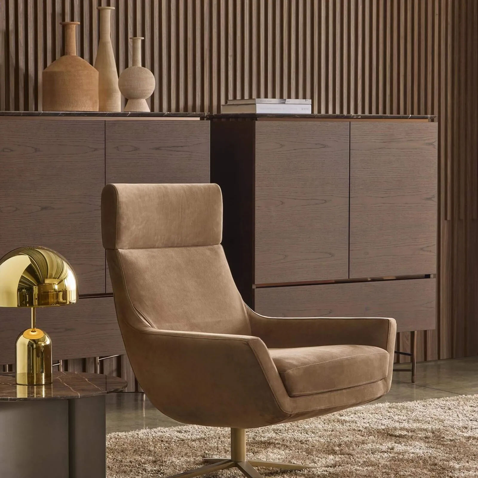 Lomacasa Marelli Joy Wingback Armchair Gallery 2-1